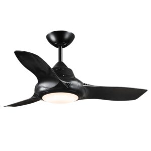 Evo II 36" Ceiling Fan with Light Black EVOII36LED1BK
