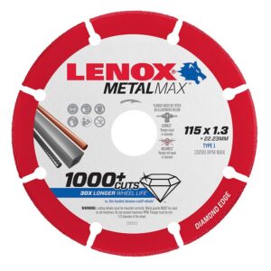 LENOX METALMAX Type 1 Cut-Off Wheel 115 x 1.3 x 22.23 (Angle Grinder) LEN1985010
