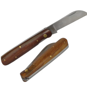 Linesman Wooden Handle Pocket Knife