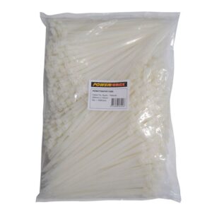 Powerforce Cable Tie Natural 280mm x 7.6mm Pack of 1000 POWCT2807NT/1000