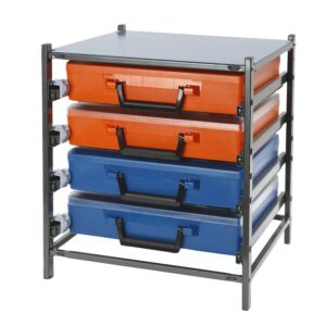 RolaCase 4 Drawer Frame Kit with Work Top & 4 Standard Cases ROLRCSK6