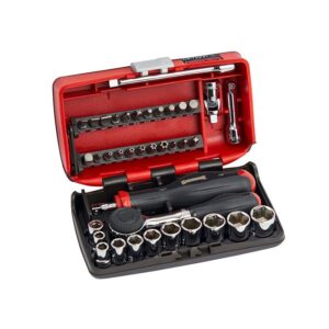 Sidchrome 38 Piece (Metric) 1/4" Drive Nano Socket & Tool Set SIDSCMT12114
