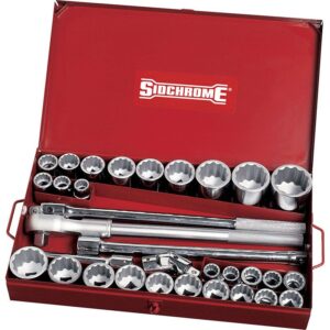 Sidchrome Set Socket 32 Pieces 3/4 Drive Metric/AF SIDSCMT15106