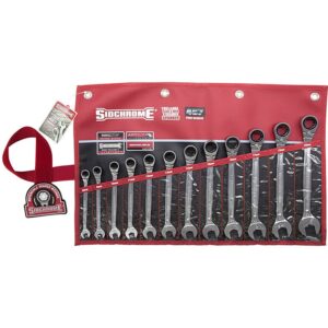 Sidchrome 12 Piece Metric Geared Spanner Set Wallet SIDSCMT22298
