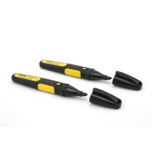 Stanley Fatmax Permanent Marker Chisel Tip 2 Pack STA47-314