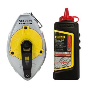 Stanley Fatmax Pro Chalk Line Reel 30M/100' With Red Chalk STA47-483