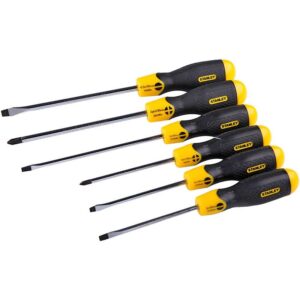 Stanley Cushion Grip Screwdriver Set 6 Piece STA65-242