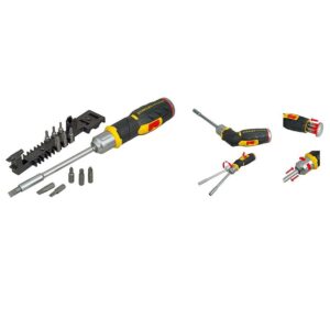 Stanley Fatmax Pistol Grip Ratchet Screwdriver With 12 Bits STAFMHT0-62691