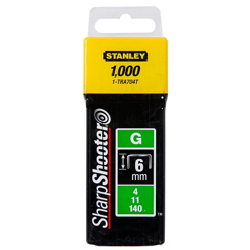 Stanley Staples Heavy Duty 6mm STATRA704T