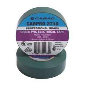 CABPRO PVC TAPE 2710 - GREEN 18mm x 20m