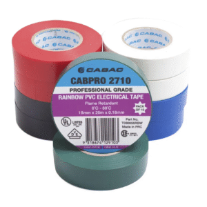 CABPRO PVC TAPE 2710 - RAINBOW 20m 10PAC