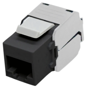 CABAC CAT6 KEYSTONE OUTLET BLACK BAG 10