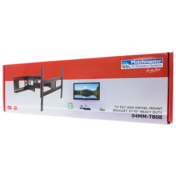 MATCHMASTER TV TILT & SWIVEL BRACKET 37-70" HEAVY DUTY : 04MM-TB08