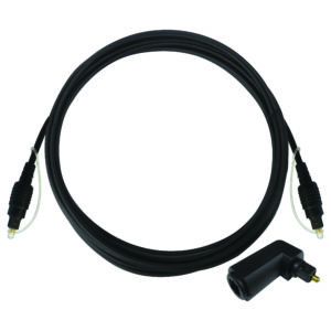 MATCHMASTER TOSLINK LEAD AND RIGHT ANGLE ADAPTOR 1M : 04MM-TOS1