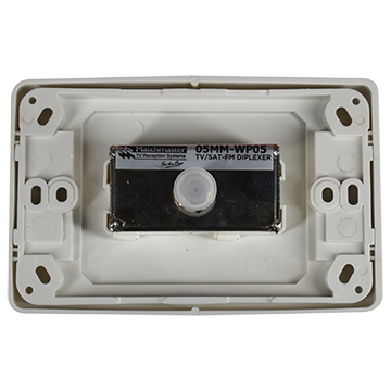 MATCHMASTER OUTLET PLATE SAT/TV PLUS FM POWER PA : 05MM-WP05