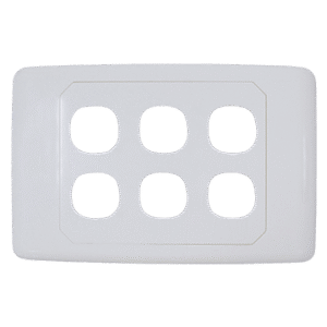 MATCHMASTER 6 WAY WALL PLATE + 5 BLANK INSERTS : 05MM-WP56