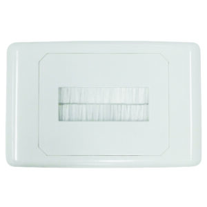 MATCHMASTER WALL PLATE NARROW OPENING WITH BRUSH DUST PROTECTION : 05MM-WP64