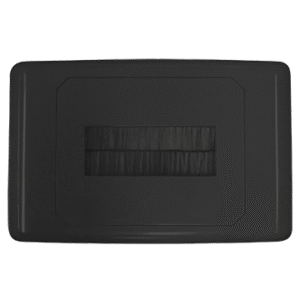 MATCHMASTER WALL PLATE NARROW OPENING WITH BRUSH DUST PROTECTION - BLACK : 05MM-WP64B