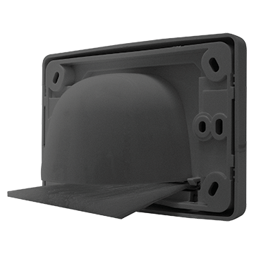 MATCHMASTER INTERNAL BULLNOSE PLATE WITH BRUSH - BLACK : 05MM-WP65B