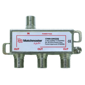 MATCHMASTER SPLITTER 3 WAY FOR TDT SYSTEMS : 17MM-DM03Q