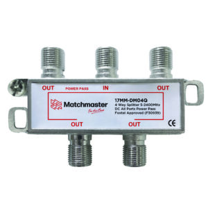MATCHMASTER SPLITTER 4 WAY FOR TDT SYSTEMS : 17MM-DM04Q