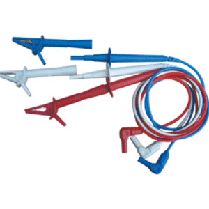 CABAC Phase Coloured Leads- Red White Blue (1/each) AL30RWBKIT