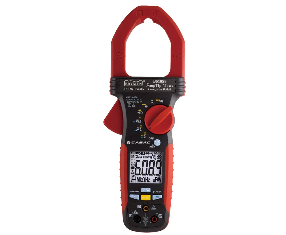 CABAC 1000A AC/DC TRMS CAT IV Clamp Meter (1/each) BM089