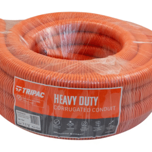 TRIPAC CORRUGATED CONDUIT ORANGE 32MM X 10M