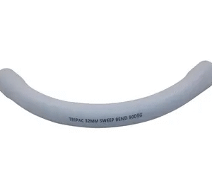 TRIPAC FITTING SWEEP BEND 90DEG COMM 32MM WHITE (1/each) COMB32-90