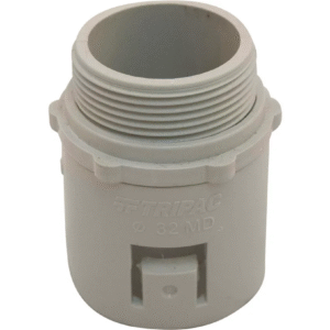 TRIPAC FITTING ADAPTER SCREW TO CORRUGATED 32MM(20/each) CSCT32-P
