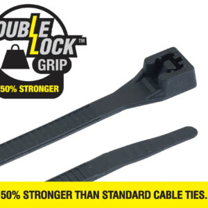 CABAC CABLE TIE 356 X 4.3MM DOUBLE LOCK BLACK