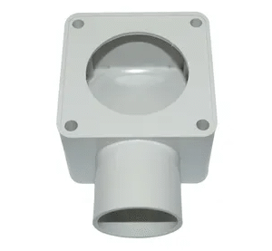 TRIPAC DRAW BOX SQUARE WITH HOLE 40MM GREY (10/each) DB40