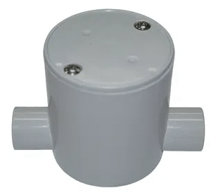 TRIPAC JUNCTION BOX DEEP 2 WAY ENTRY 25MM GREY (10/each) DJB2-25