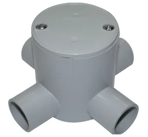 TRIPAC JUNCTION BOX DEEP 4 WAY ENTRY 20MM GREY (10/each) DJB4-20