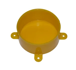 TRIPAC DISPOSABLE LID WITH LUGS JUNCTION BOX YW(20/each) DLY