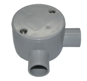 TRIPAC JUNCTION BOX SHALLOW R/ANGLE ENTRY 20MM (10/each) JB5-20