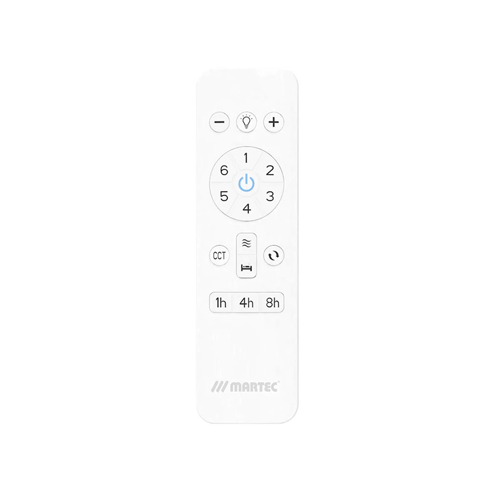 Martec Avoca DC 1320mm 3 ABS Blade WIFI & Remote Control Ceiling Fan with Variable Dim 20w CCT LED Light Matt Black MADC1333MMR - Image 4