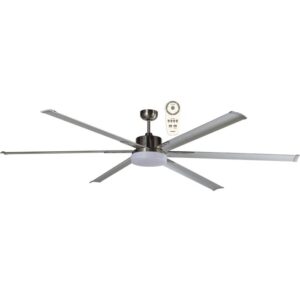 Martec Albatross DC Remote Control Ceiling Fan Motor Only Pack with 24w Tricolour LED Light Brushed Nickel MAFML3BR