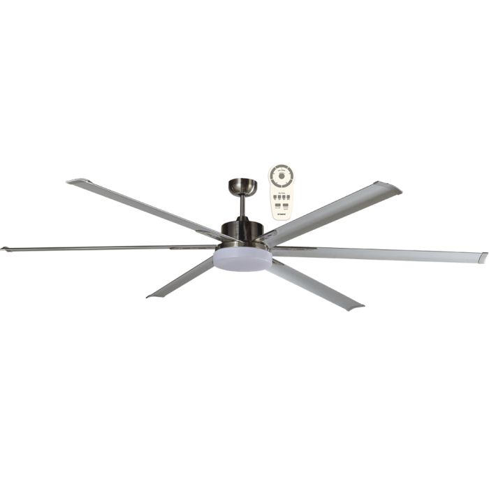 Martec Albatross DC Remote Control Ceiling Fan Motor Only Pack with 24w Tricolour LED Light Brushed Nickel MAFML3BR