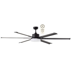 Martec Albatross DC Remote Control Ceiling Fan Motor Only Pack with 24w Tricolour LED Light Matt Black MAFML3MR