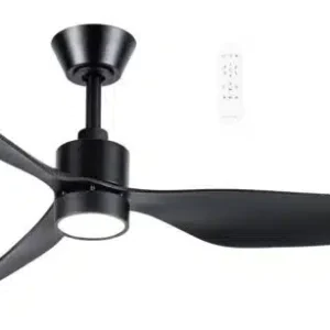 Martec Genoa DC 1270mm 3 ABS Blade WIFI & Remote Control Ceiling Fan with Variable Dim 16w CCT LED Light  Matt Black MGDC1333M