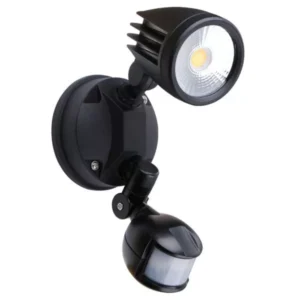 Martec Fortress II LED Flood Light Outdoor Single Spot 15w Tricolour Matt Black MLXF3451M