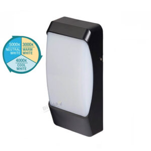 Martec Sorrento 10W LED Tricolour Exterior Matt Black MLXS34510M