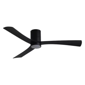 Martec Metro Close to Ceiling 3 ABS Blade 1320mm Hugger DC Remote Control Ceiling Fan with 15w LED Light Tricolour Matt Black MMDC1333MMR