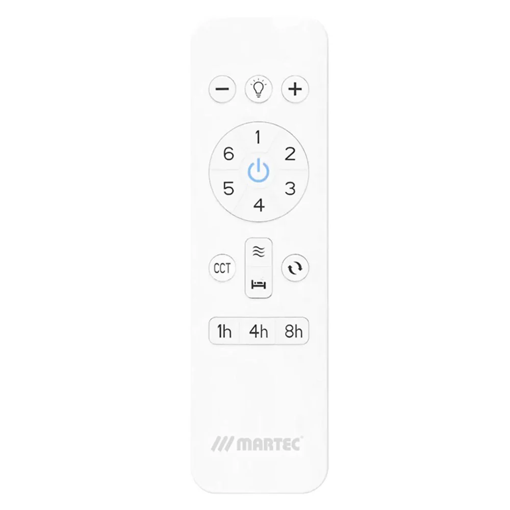 Martec Mallorca DC 1320mm 3 Timber Blade WIFI & Remote Control Ceiling Fan with Variable Dim 24w CCT LED Light Matt Black/Walnut MMDC1333MW - Image 3