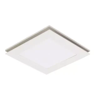 Martec Flow Square 300mm Exhaust Fan & 12w Tricolour LED Light White MXFLFS30W