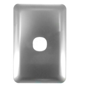 Transco Switch 1 Gang Elite Silver Cover S1WC/SC