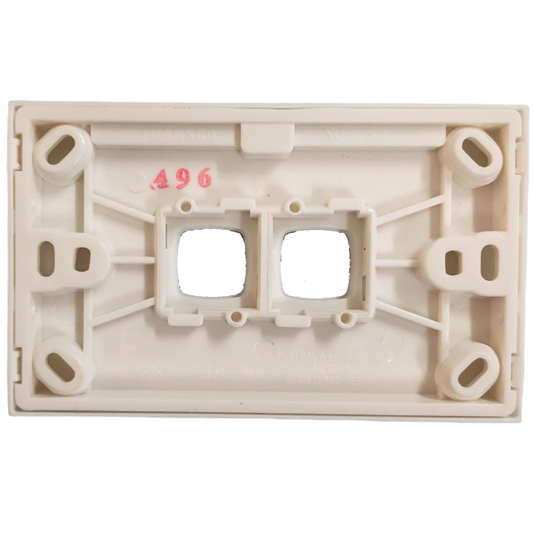 Transco Switch 2 Gang Body Cover S2BC