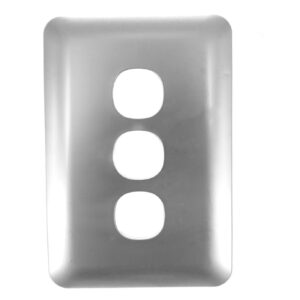 Transco Switch 3 Gang Elite Silver Cover S3WC/SC