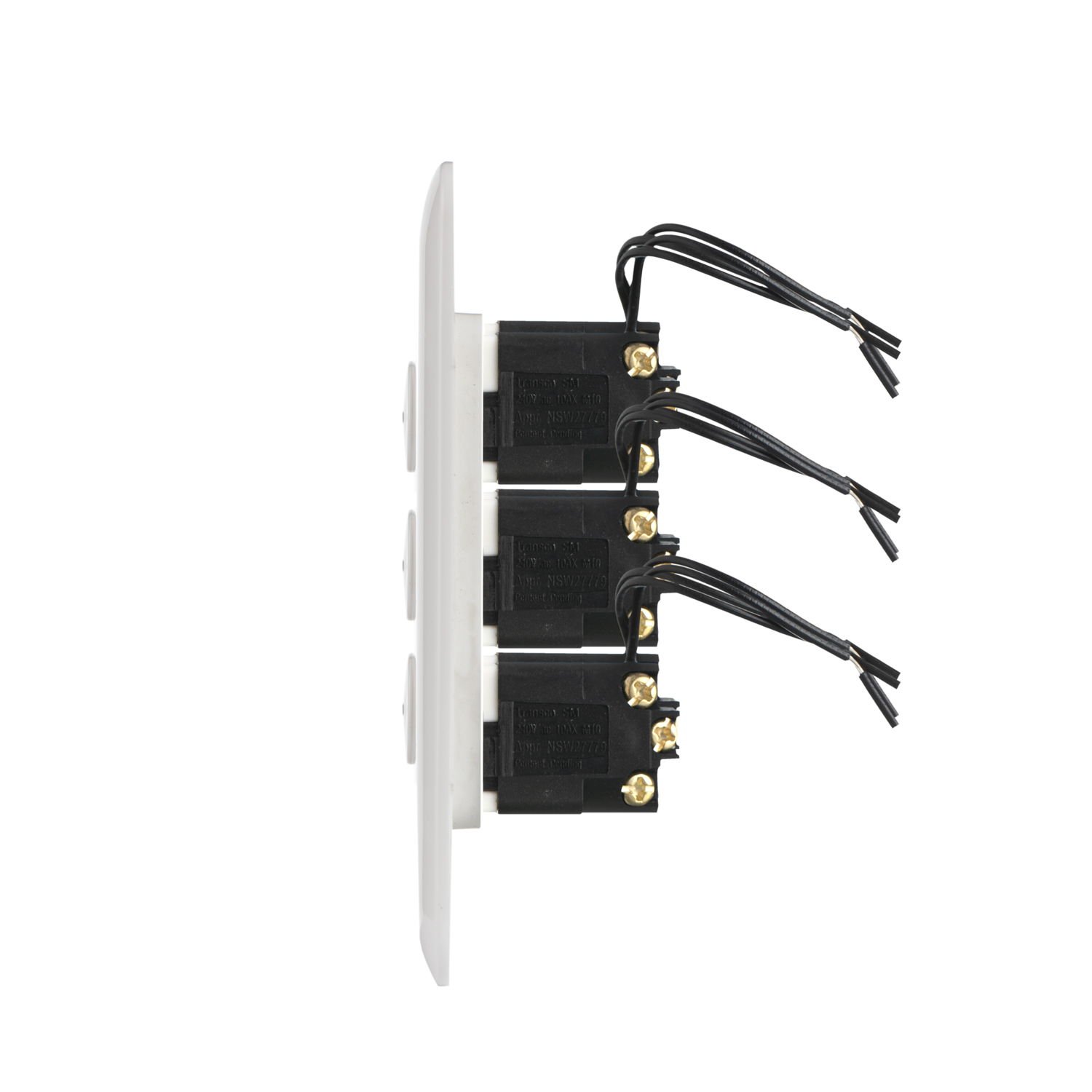 Transco Switch 6 Gang 10a Slim Elite S6E